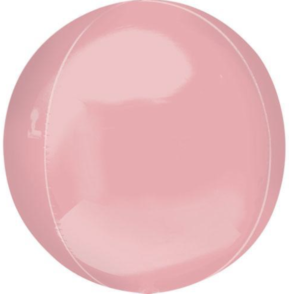 XL Folienballon Orbz - ​Kugel, rosafarben - ø 40cm